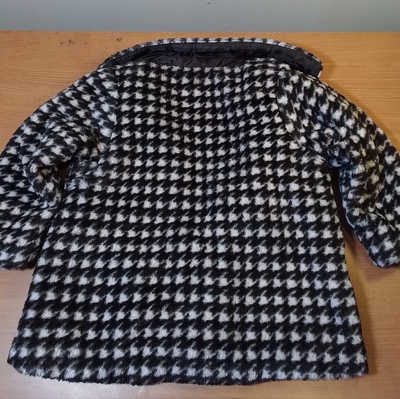 Girl's Brown Houndstooth Nanette Coat (24 M) - Picture 3 of 4